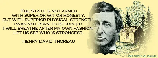 thoreau and the state