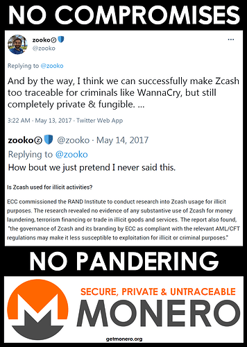 monero-no-compromise-no-pandering